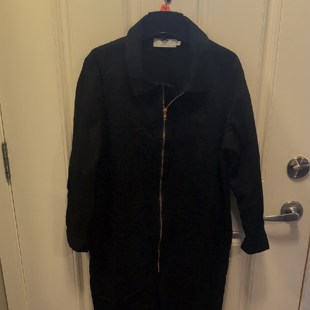 Black Zip-Front Jumpsuit Redsky size small